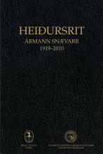 Heiðursrit Ármann Snævarr 1910-2010 - bókakápa