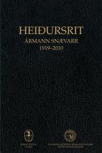 Heiðursrit Ármann Snævarr 1910-2010 - bókakápa